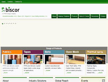 Tablet Screenshot of biscor.com